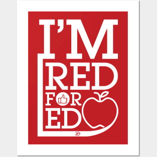 Red For Ed Posters and Art